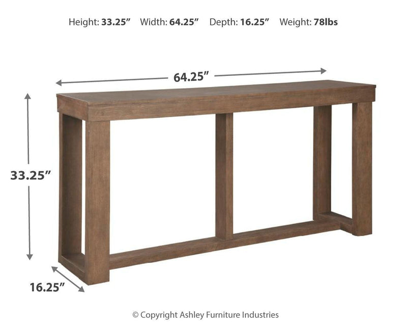 Cariton Gray Sofa/console Table - Ella Furniture