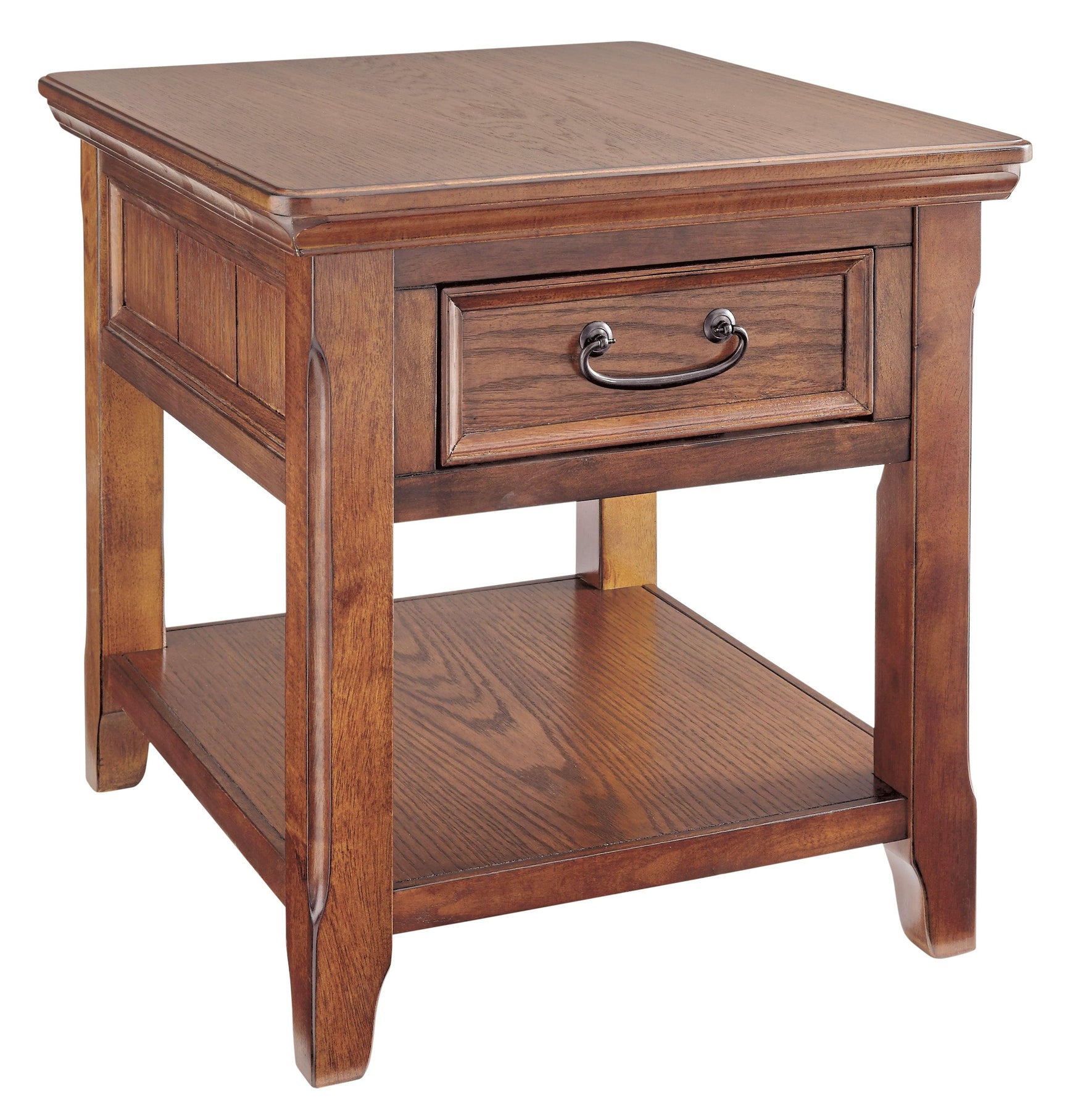 Woodboro Dark Brown End Table - Ella Furniture