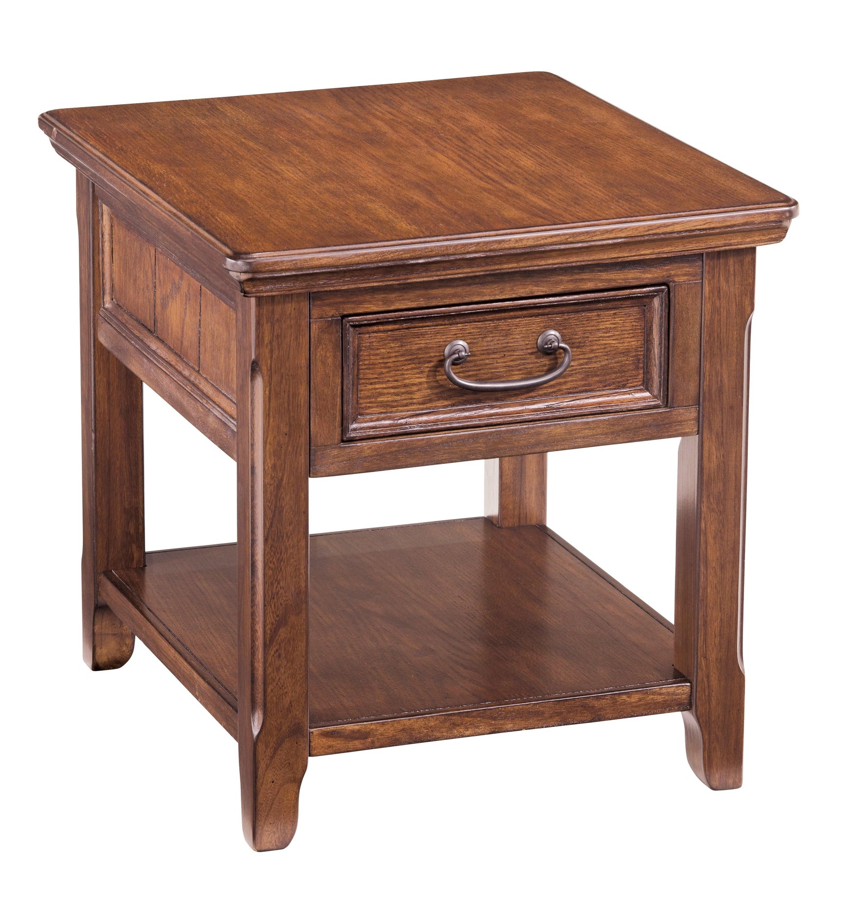 Woodboro Dark Brown End Table - Ella Furniture