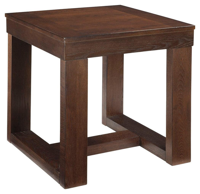 Watson Dark Brown End Table - Ella Furniture