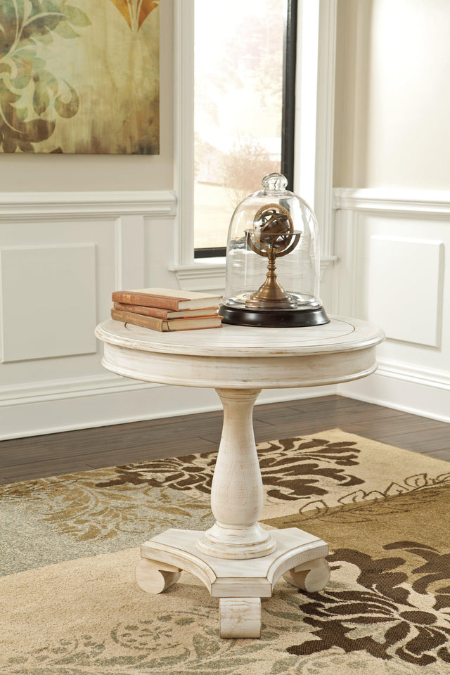 Mirimyn White Accent Table - Ella Furniture