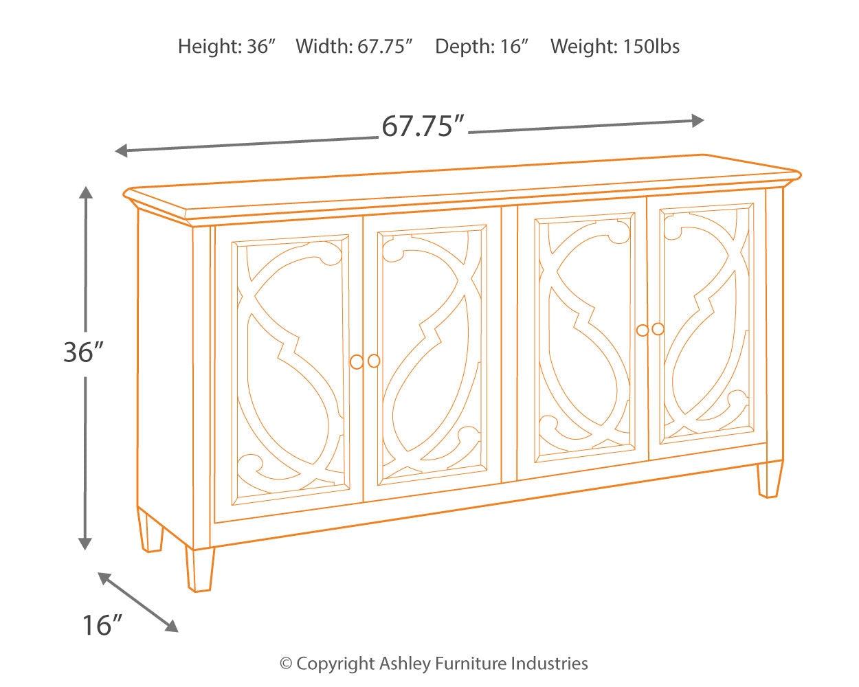 Mirimyn Off White Accent Cabinet - Ella Furniture