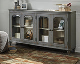 Mirimyn Antique Gray Accent Cabinet - Ella Furniture