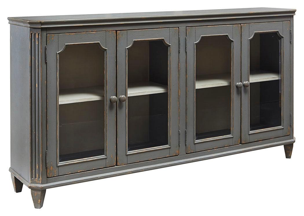 Mirimyn Antique Gray Accent Cabinet - Ella Furniture