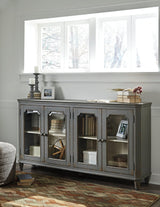 Mirimyn Antique Gray Accent Cabinet - Ella Furniture