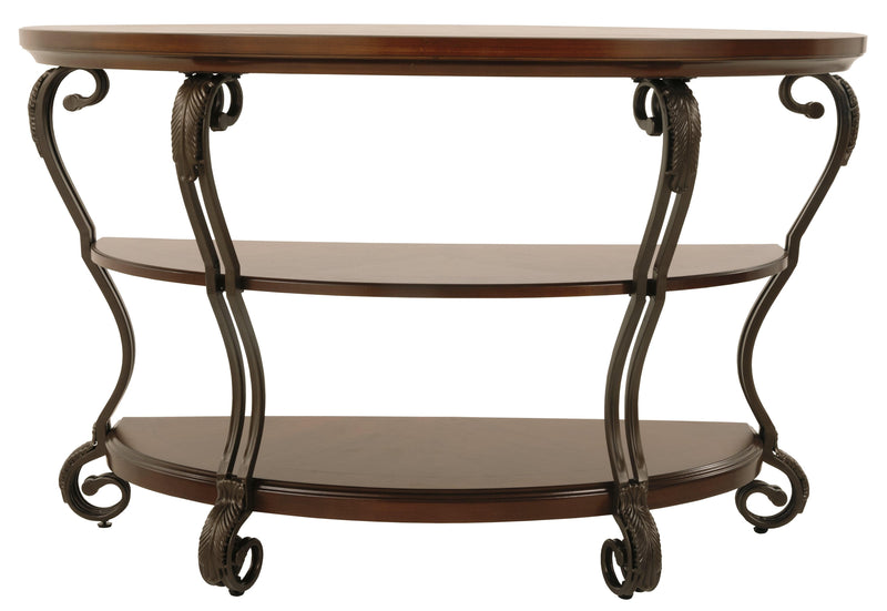 Nestor Medium Brown Sofa/console Table - Ella Furniture