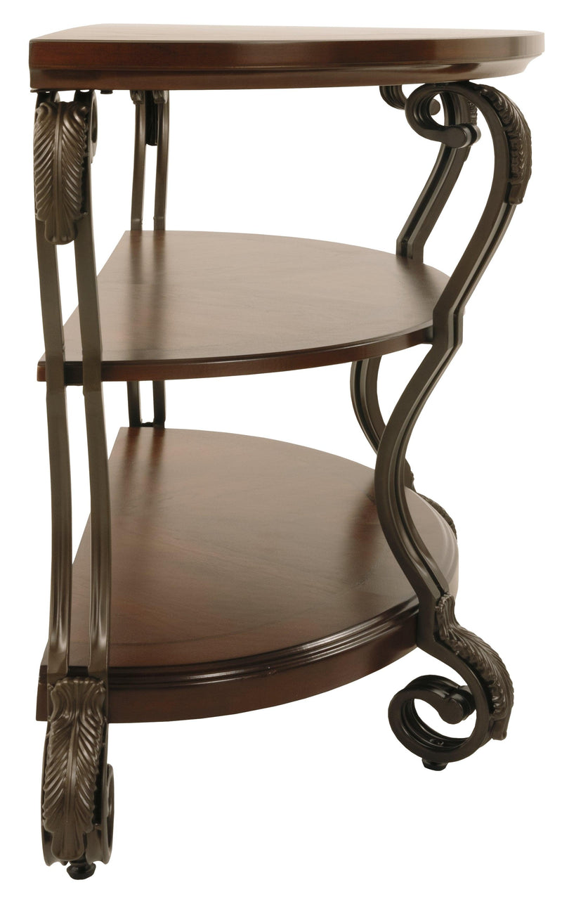 Nestor Medium Brown Sofa/console Table - Ella Furniture