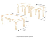 North Shore Dark Brown Table (Set Of 3) - Ella Furniture