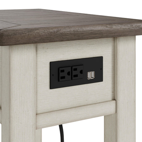 Bolanburg Two-tone Chairside End Table - Ella Furniture