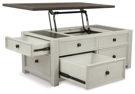 Bolanburg Two-tone Coffee Table With Lift Top - Ella Furniture