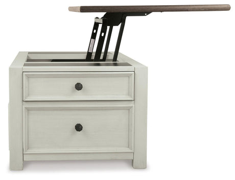 Bolanburg Two-tone Coffee Table With Lift Top - Ella Furniture