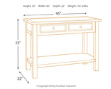 Bolanburg Two-tone Sofa/console Table - Ella Furniture