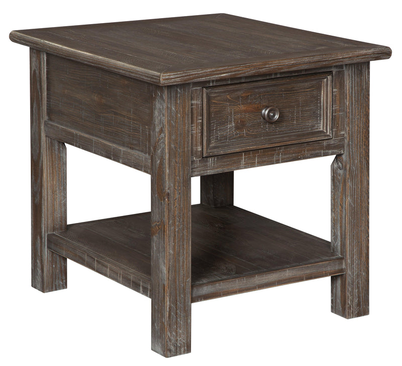 Wyndahl Rustic Brown Coffee Table With 1 End Table - Ella Furniture