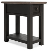 Tyler Creek Two-tone Chairside End Table - Ella Furniture