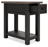 Tyler Creek Two-tone Chairside End Table - Ella Furniture