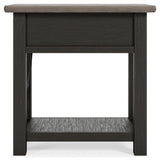 Tyler Creek Two-tone Chairside End Table - Ella Furniture