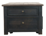 Tyler Creek Grayish Brown/Black Coffee Table With Lift Top - Ella Furniture