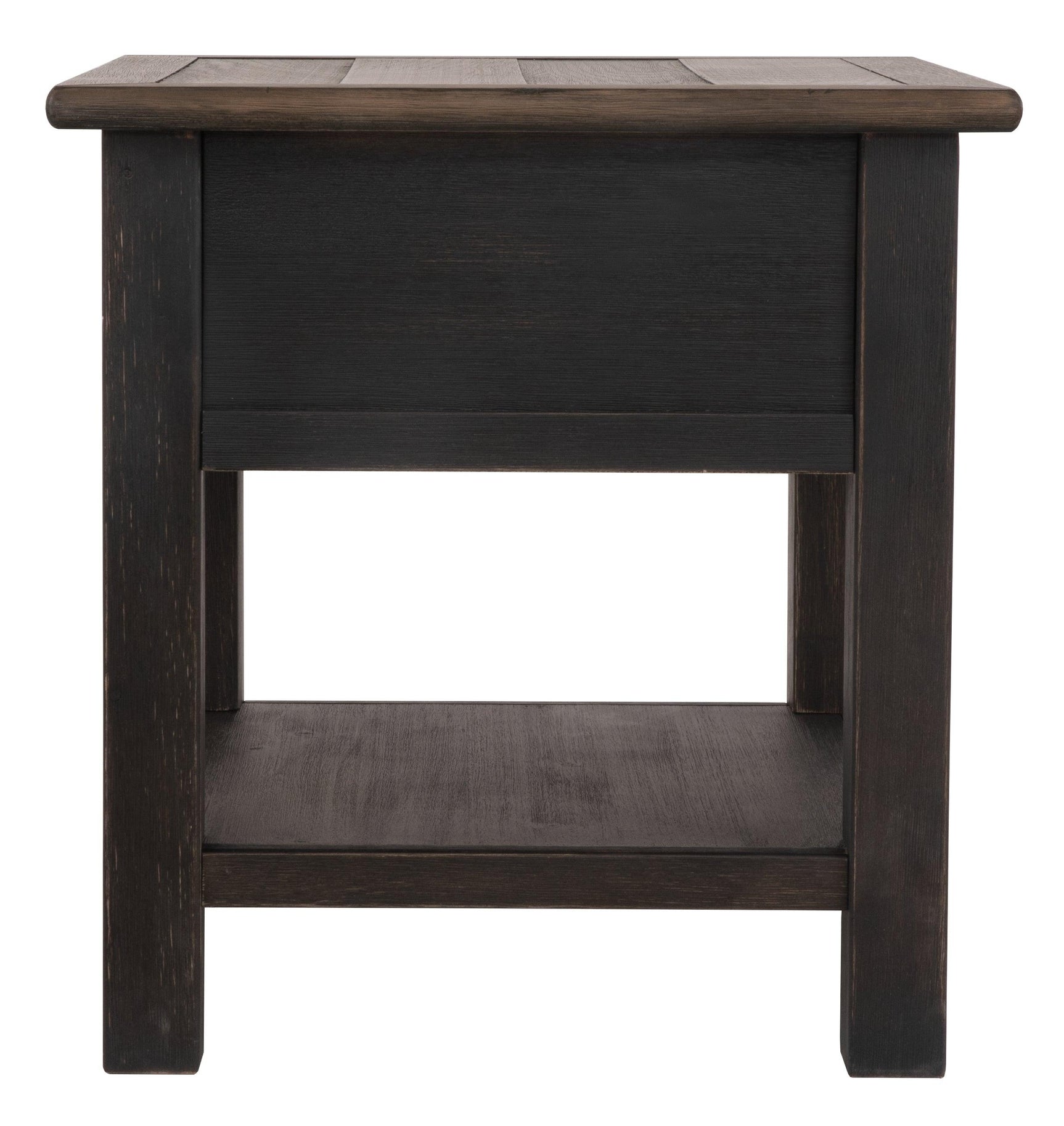 Tyler Creek Grayish Brown/Black End Table - Ella Furniture