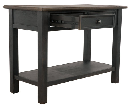 Tyler Creek Grayish Brown/Black Sofa/console Table - Ella Furniture