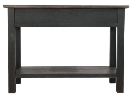 Tyler Creek Grayish Brown/Black Sofa/console Table - Ella Furniture