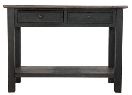 Tyler Creek Grayish Brown/Black Sofa/console Table - Ella Furniture
