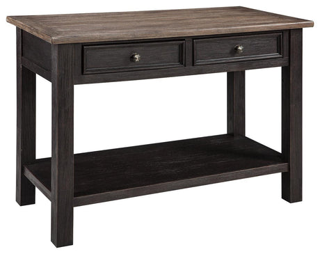 Tyler Creek Grayish Brown/Black Sofa/console Table - Ella Furniture