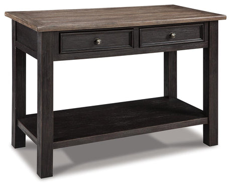 Tyler Creek Grayish Brown/Black Sofa/console Table - Ella Furniture