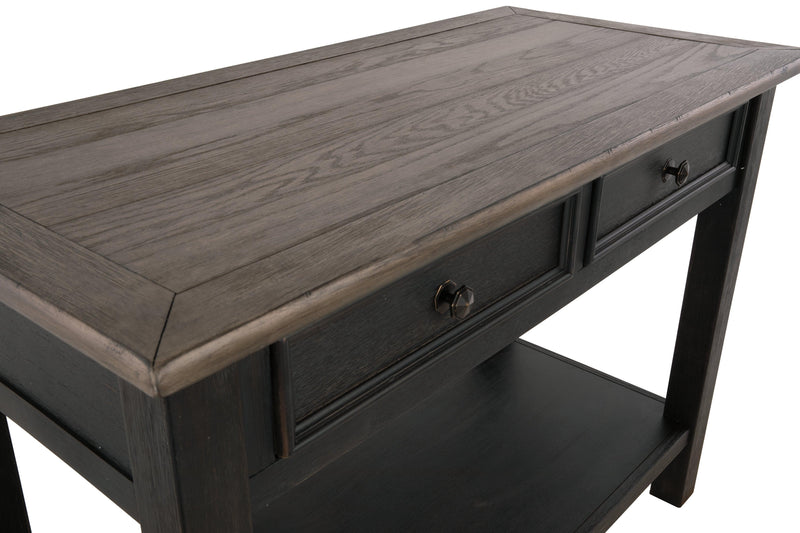 Tyler Creek Grayish Brown/Black Sofa/console Table - Ella Furniture