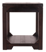 Rogness Rustic Brown End Table - Ella Furniture