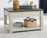 Bolanburg Brown/white Coffee Table With Lift Top - Ella Furniture