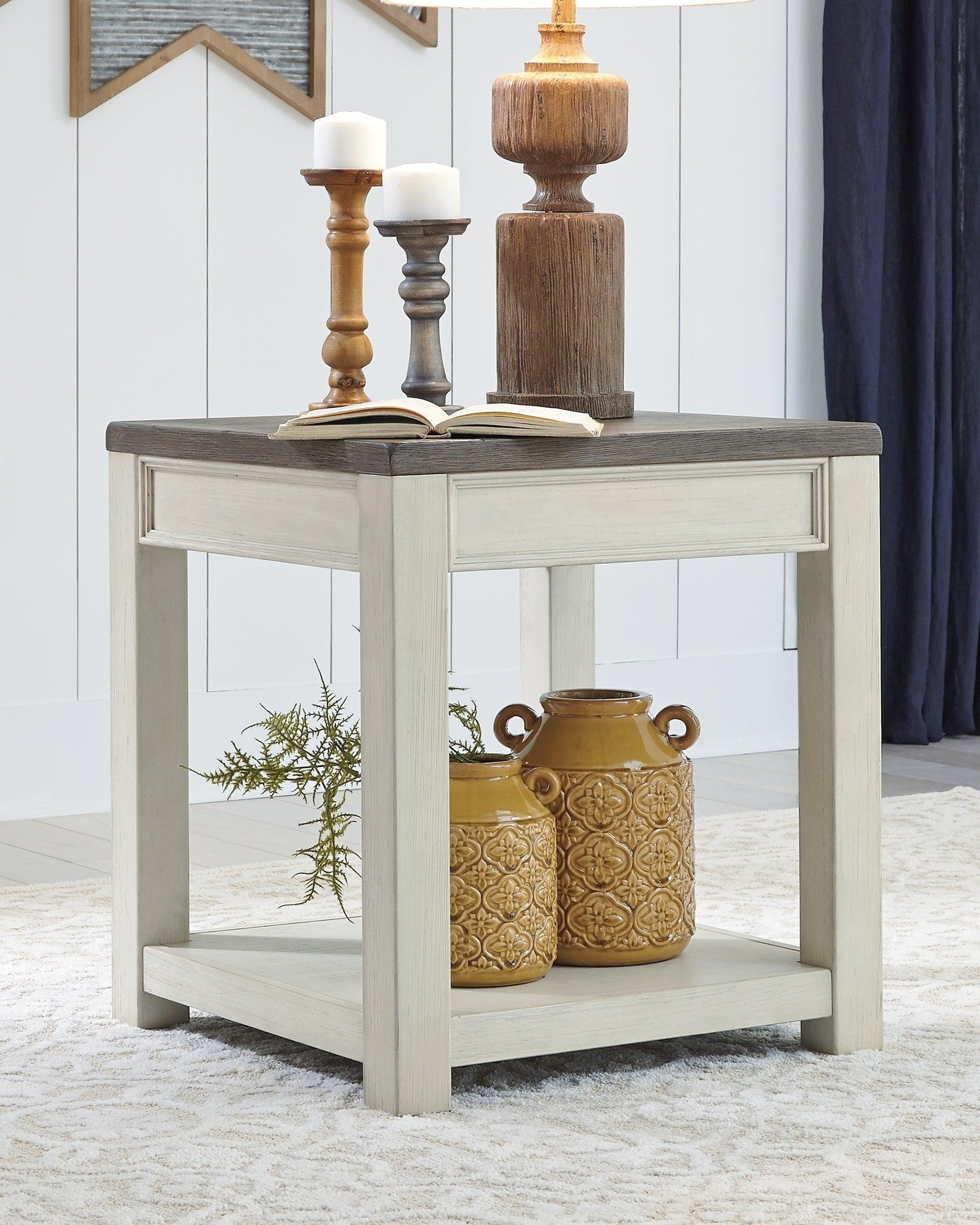 Bolanburg Brown/white End Table - Ella Furniture