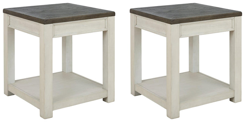 Bolanburg Brown/white 2 End Tables - Ella Furniture