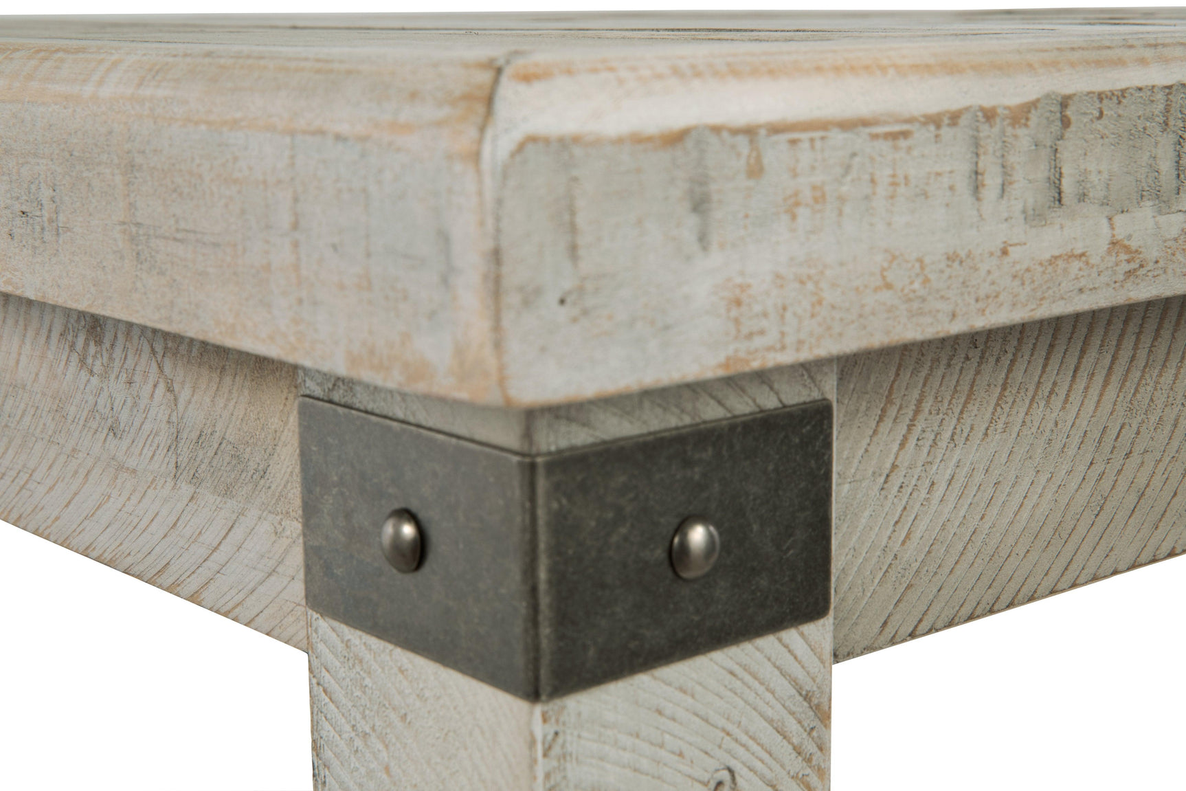 Carynhurst White Wash Gray End Table - Ella Furniture