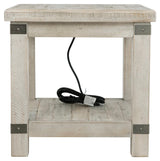 Carynhurst White Wash Gray End Table - Ella Furniture