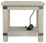 Carynhurst White Wash Gray End Table - Ella Furniture