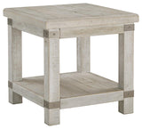 Carynhurst White Wash Gray End Table - Ella Furniture