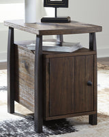 Vailbry Brown Chairside End Table - Ella Furniture