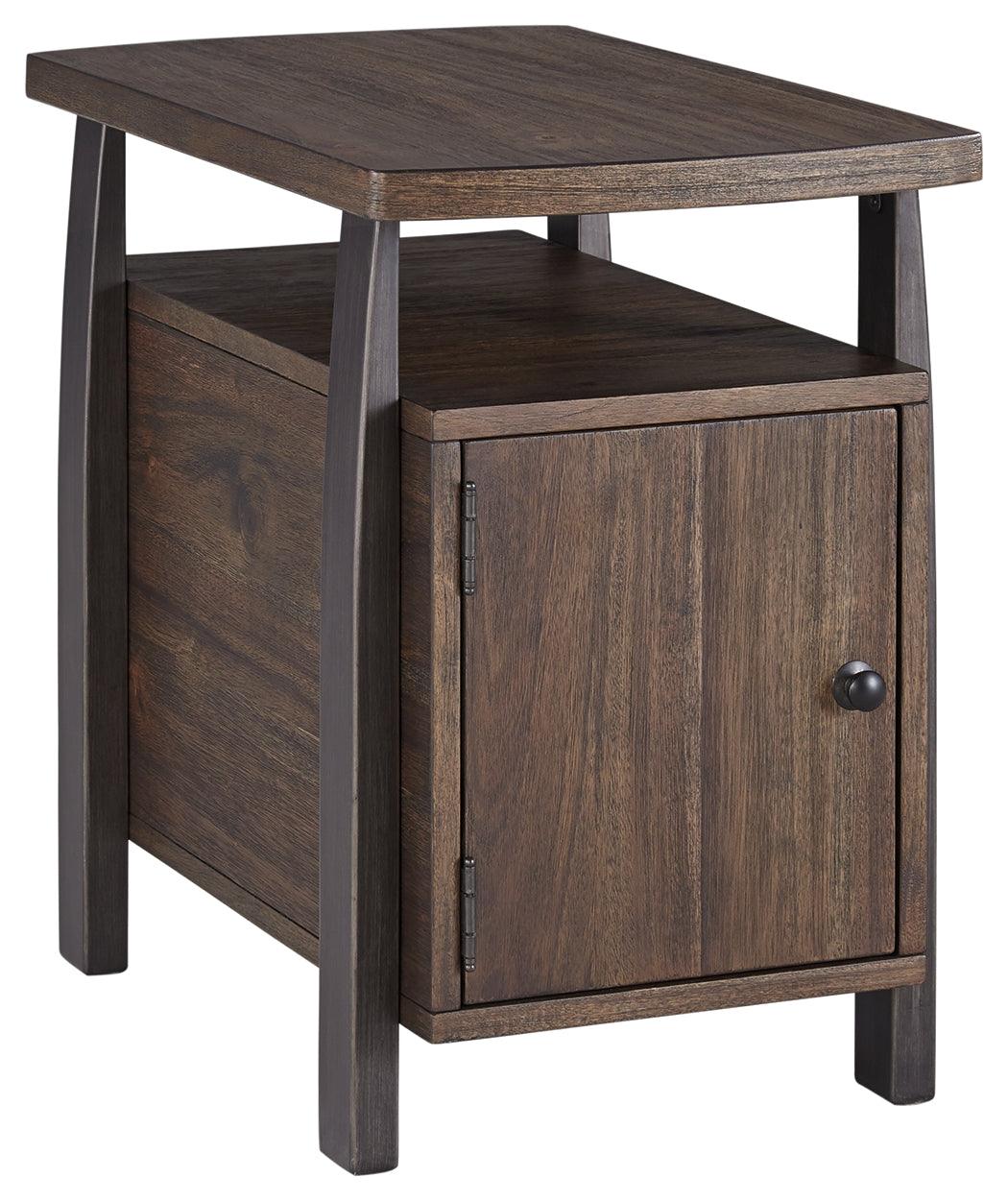 Vailbry Brown Chairside End Table - Ella Furniture