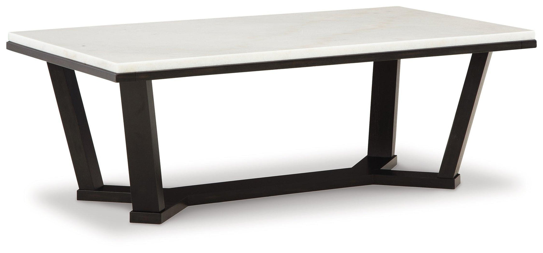 Fostead White/espresso Coffee Table - Ella Furniture