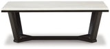 Fostead White/espresso Coffee Table - Ella Furniture