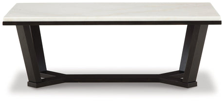 Fostead White/espresso Coffee Table - Ella Furniture