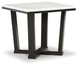 Fostead White/espresso End Table - Ella Furniture