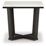 Fostead White/espresso End Table - Ella Furniture