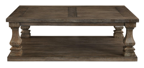 Johnelle Gray Coffee Table - Ella Furniture
