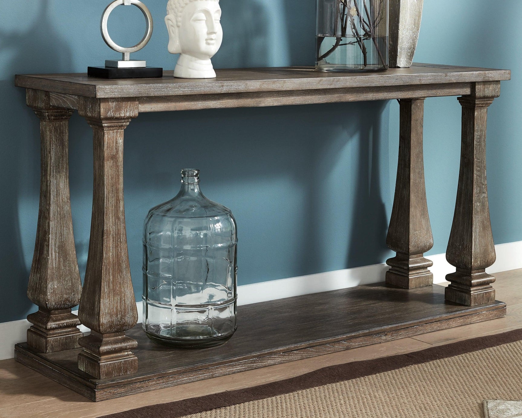 Johnelle Gray Sofa Table - Ella Furniture