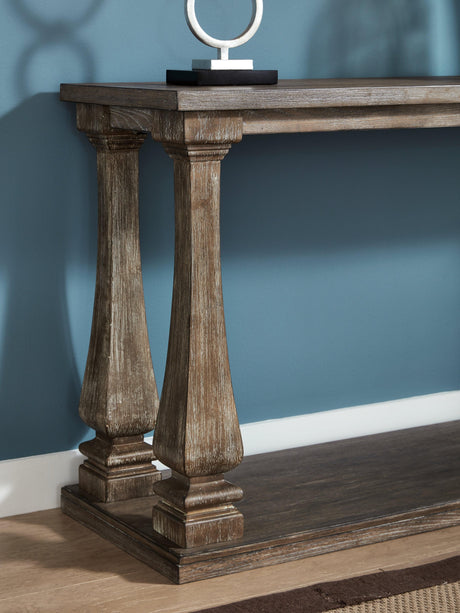 Johnelle Gray Sofa Table - Ella Furniture