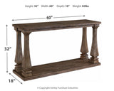 Johnelle Gray Sofa Table - Ella Furniture