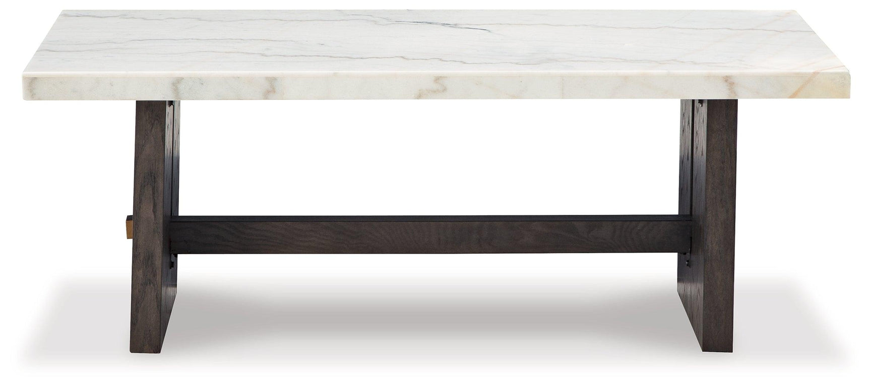 Burkhaus White/dark Brown Coffee Table - Ella Furniture