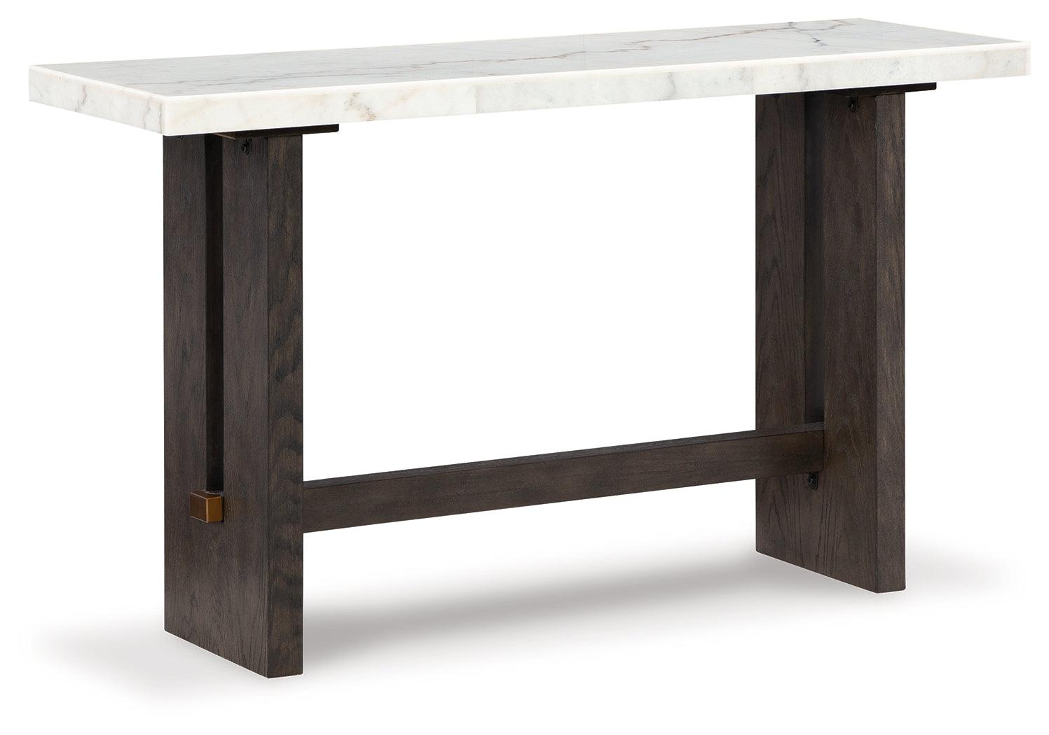 Burkhaus White/dark Brown Sofa Table - Ella Furniture