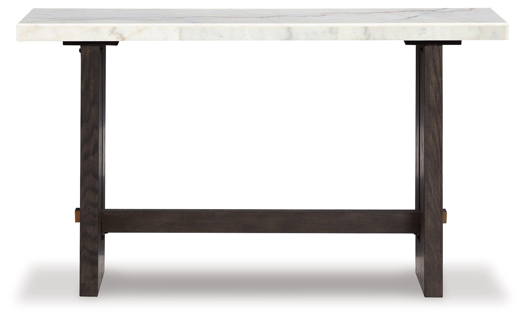 Burkhaus White/dark Brown Sofa Table - Ella Furniture